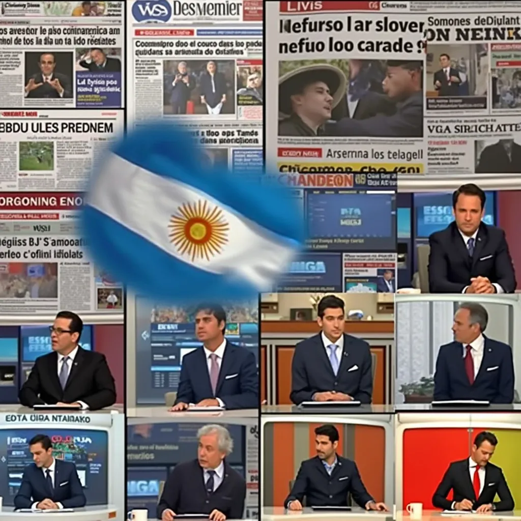 Medios cubriendo la economía argentina